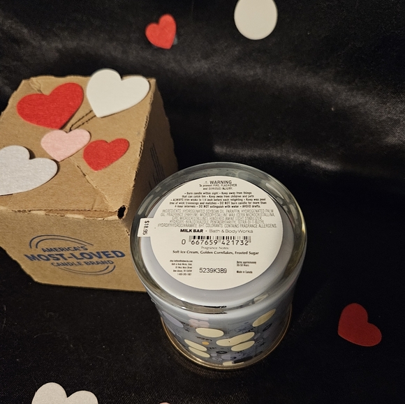 NWT Bath and Body Works Milk Bar Cereal Milk Soft Serve Single Wick Candle - Picture 3 of 5